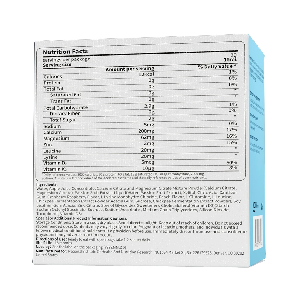 Witsbb Lysine Calcium Magnesium Zinc PLUS view 4